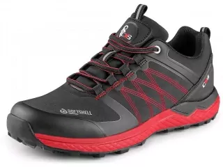 Obuv polobotka softshellová CXS SPORT, černo-červená 2220-047-805