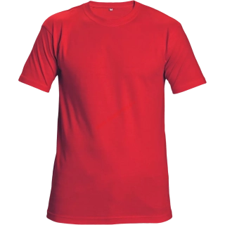 Tričko s krátkým rukávem TEESTA, 20 červená 0304-0046-20 až 6XL CERVA